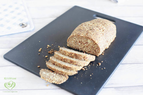 Grain-Free Keto-Vegan Seeded Bread Loaf | keto-vegan.com